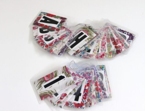 pretty quilt row markers.