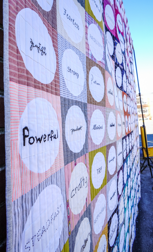 In Our Own Words Quilt by Kim Smith Soper/Leland Ave Studios