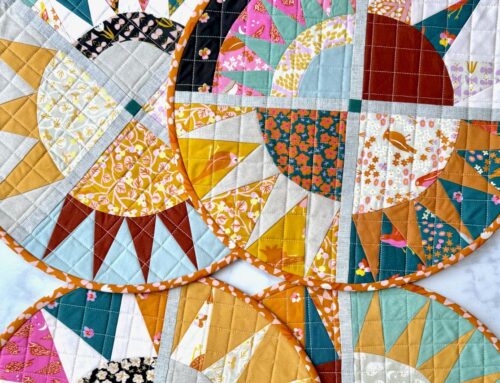 Finished: NY Beauty Round Placemats in Ruby Star